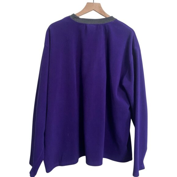 Vintage 90s Disney Store Exclusive Eeyore One Gloomy Guy Purple Sweatshirt - Picture 6 of 6